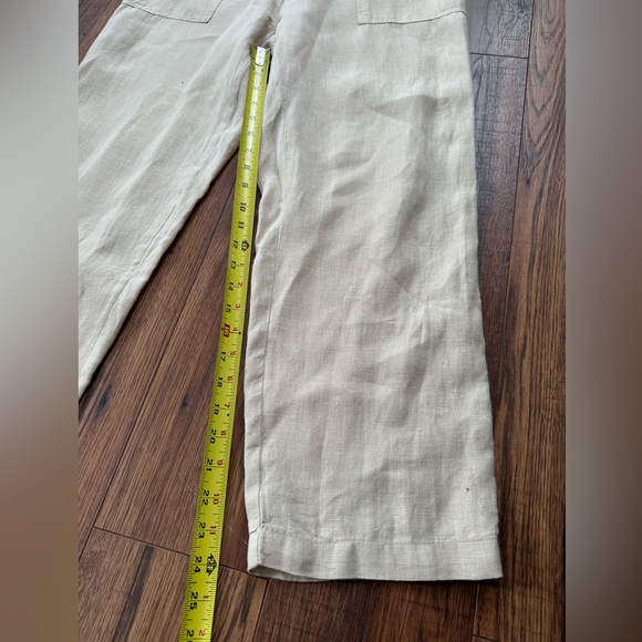 MATE the label linen long sleeve jumpsuit in natural size medium - Picture 11 of 15